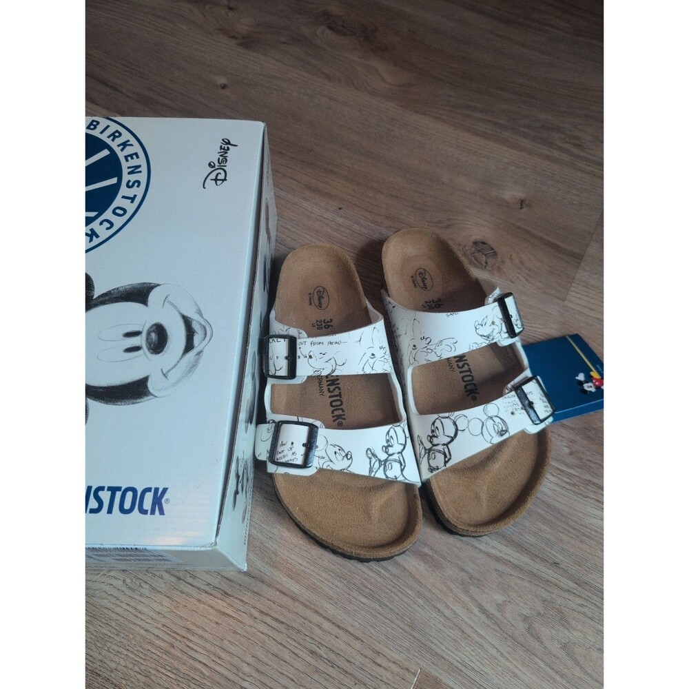 Birkenstock Arizona Disney Sketch Mickey Sandals Womens 5-5.5 EU 36 rare